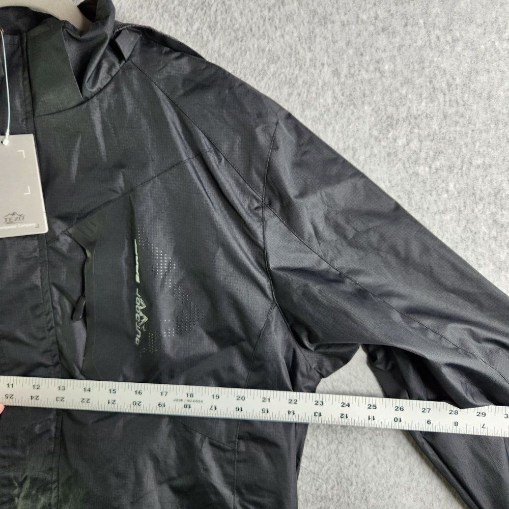 Tezo Ski Jacket Mens M Black Focus On Waterproof Windproof Durable Breathable - Picture 15 of 16